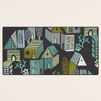 City life neighborhood moonless night Desk Mat Gallery Image 3