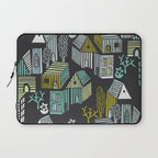 City life neighborhood moonless night Laptop Sleeve Gallery Image 1