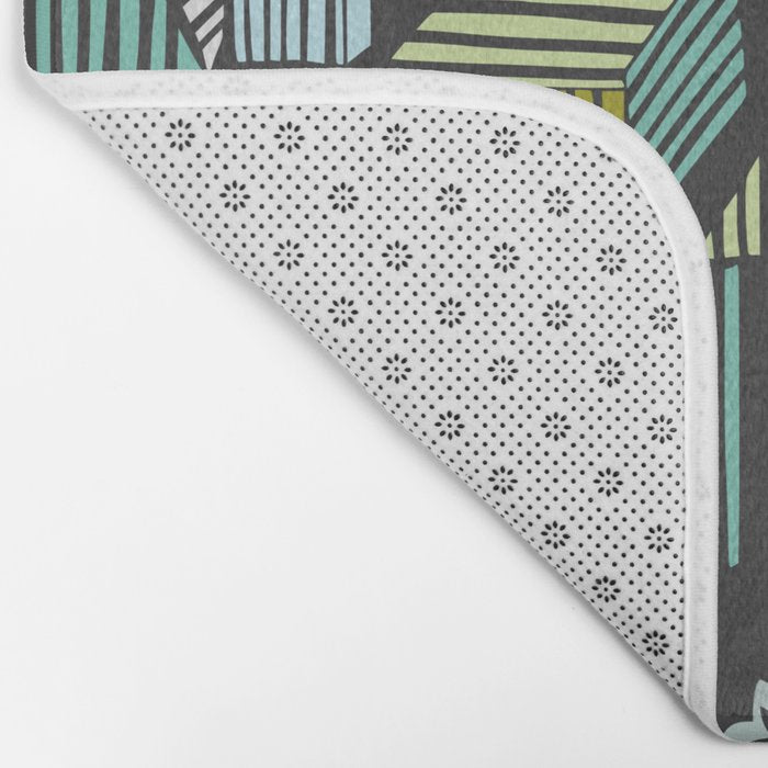 City life neighborhood moonless night Bath Mat Gallery Image 2