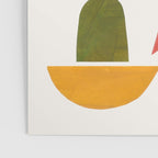 'Night Garden' Abstract Colorful Paper Collage Mid Century Fun Minimal Shapes by Ejaaz Haniff Poster Gallery Image 3