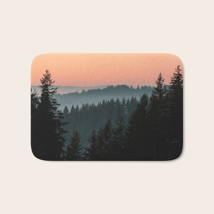PNW Sunset Bath Mat Gallery Image 1
