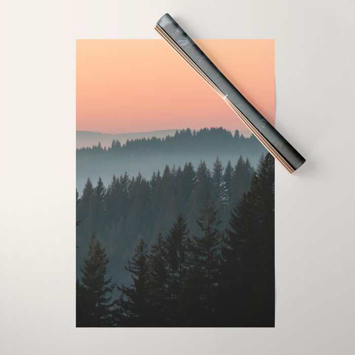 PNW Sunset Wrapping Paper Gallery Image 1