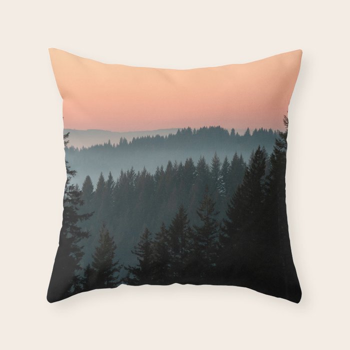 PNW Sunset Throw Pillow Gallery Image 6