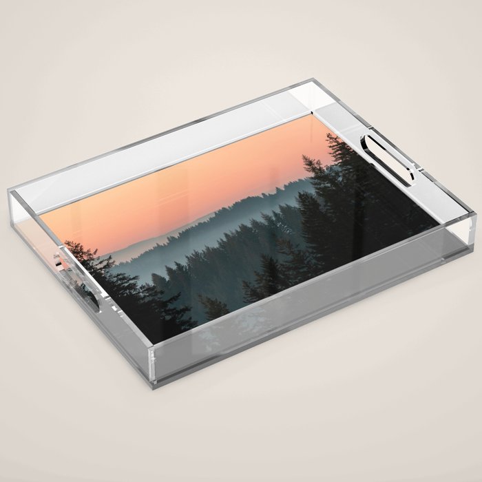 PNW Sunset Acrylic Tray Gallery Image 1
