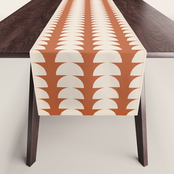 Maude Pattern - Vintage Orange Table Runner Gallery Image 1