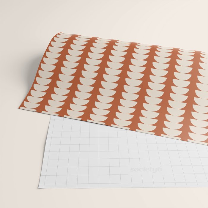 Maude Pattern - Vintage Orange Wrapping Paper Gallery Image 2