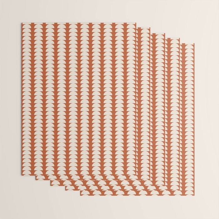 Maude Pattern - Vintage Orange Wrapping Paper Gallery Image 3