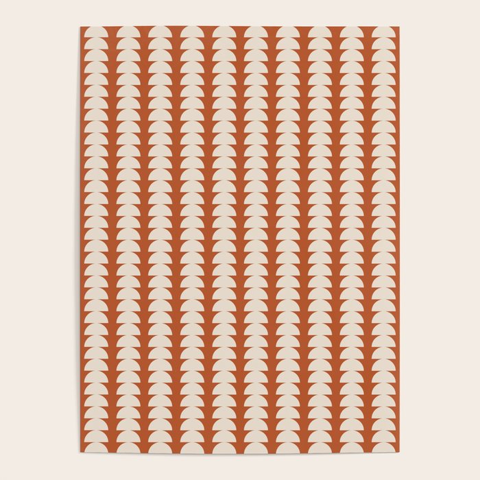 Maude Pattern - Vintage Orange Poster Gallery Image 1