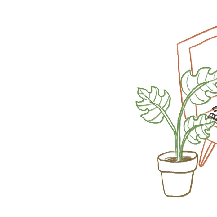 Cat and Plant 78: Vinyl Cat Coffee Mug Gallery Image 2