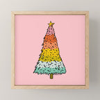 Rainbow Christmas Tree Mini Art Print Gallery Image 1