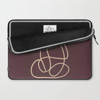 Abstract Line Art Cat 3 Laptop Sleeve Gallery Image 2