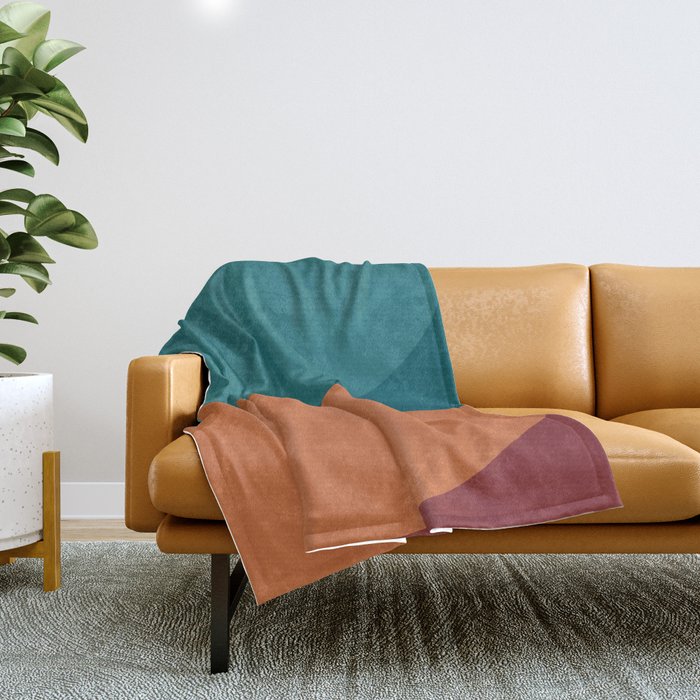 Almond Abstract XII Throw Blanket Gallery Image 1