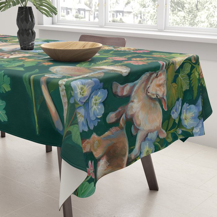 Baby Goat Garden Tablecloth Gallery Image 3