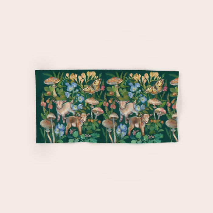 Baby Goat Garden Bath Towel Gallery Image 1