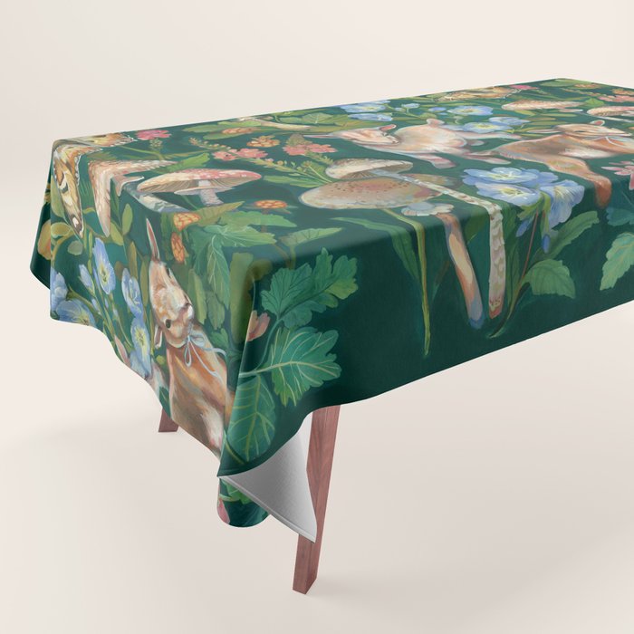 Baby Goat Garden Tablecloth Gallery Image 1