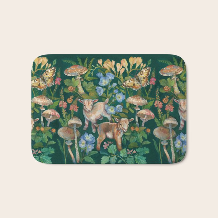 Baby Goat Garden Bath Mat Gallery Image 1