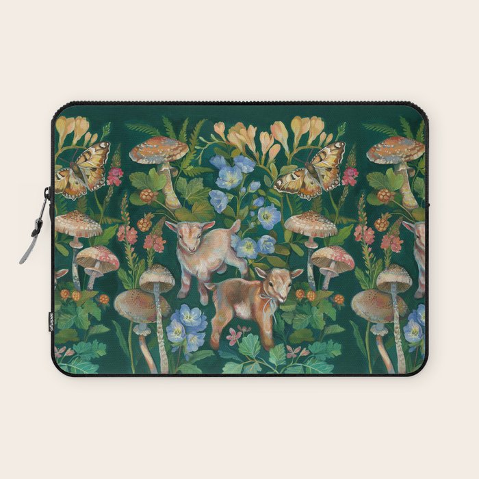 Baby Goat Garden Laptop Sleeve Gallery Image 1