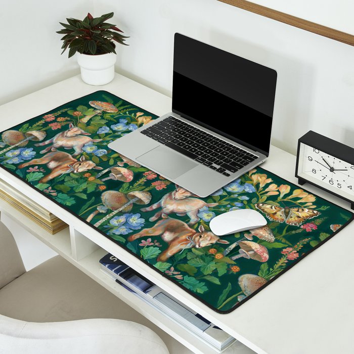 Baby Goat Garden Desk Mat Gallery Image 2