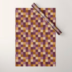 Bold Autumn Checks Pattern - Small XII Wrapping Paper Gallery Image 1