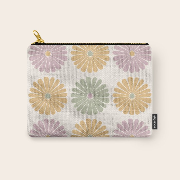 Retro Summer Daisies III Carry All Pouch Gallery Image 1