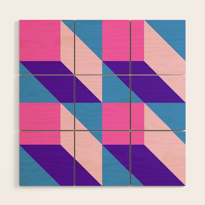 Geometric 01A Wood Wall Art Gallery Image 1