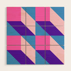 Geometric 01A Wood Wall Art Gallery Image 1