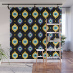 Mystic Evil Eyes on Black Wall Mural Gallery Image 1