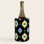 Mystic Evil Eyes on Black Wine Chiller Gallery Image 2