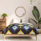 Mystic Evil Eyes on Black Comforter Gallery Image 3