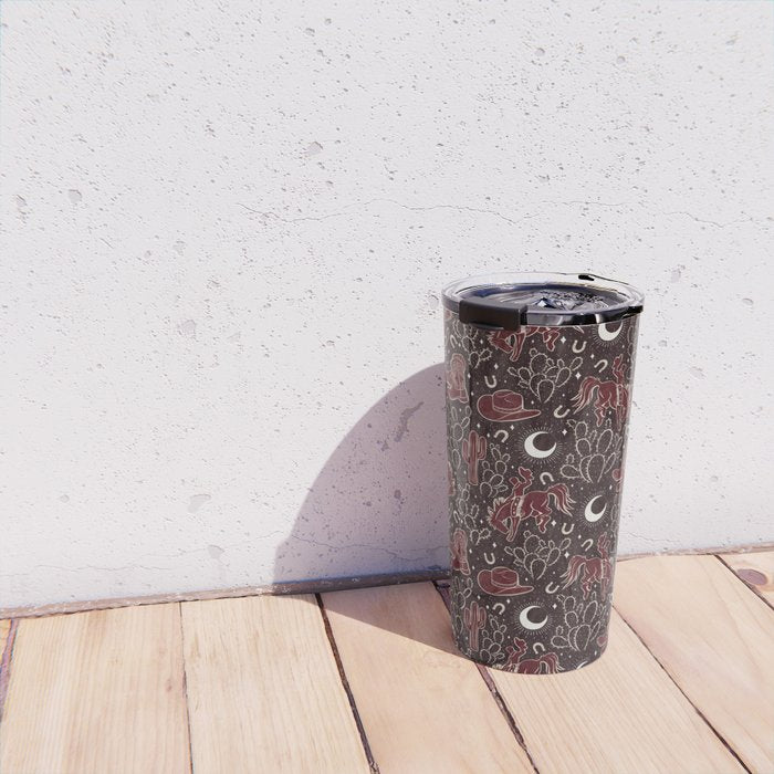 Cowboys and Cacti - manzanita brown Travel Mug Gallery Image 4