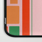 Geometric Modulus Retro Contemporary Pattern Pink Light Blue Orange Green Laptop Sleeve Gallery Image 3