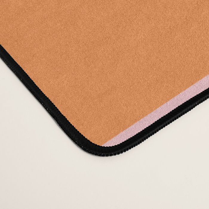 Geometric Modulus Retro Contemporary Pattern Pink Light Blue Orange Green Desk Mat Gallery Image 4