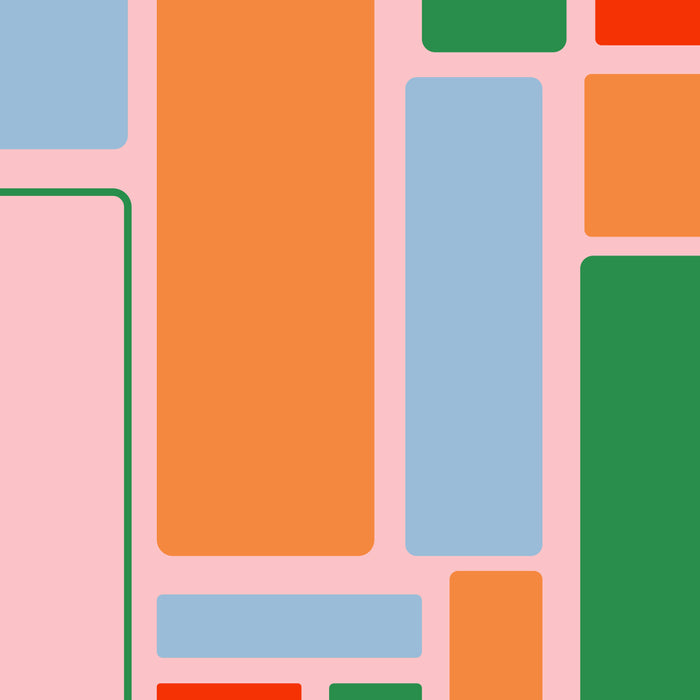 Geometric Modulus Retro Contemporary Pattern Pink Light Blue Orange Green Coffee Mug Gallery Image 2