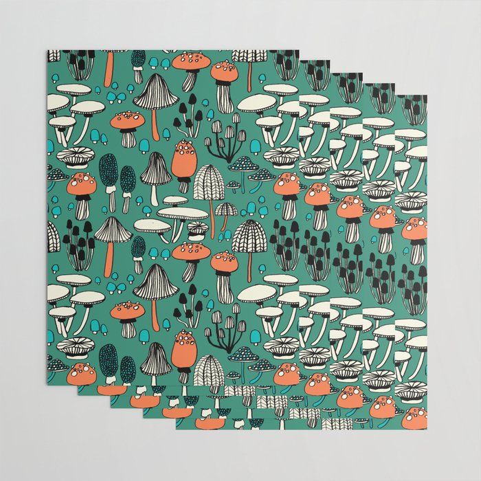 Mushroom Wrapping Paper Gallery Image 3