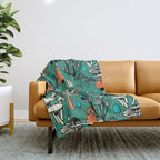 Mushroom Throw Blanket Gallery Image 1