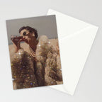 THIRST IN DESERT | collage art by Yana Potter | classic art | old Hollywood style | coat | vintage Stationery Card Gallery Image 2