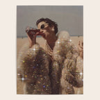 THIRST IN DESERT | collage art by Yana Potter | classic art | old Hollywood style | coat | vintage Poster Gallery Image 4