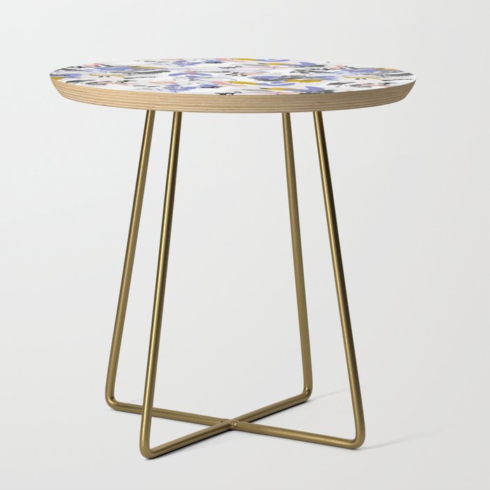 Abstract brush strokes splashes Side Table Gallery Image 1