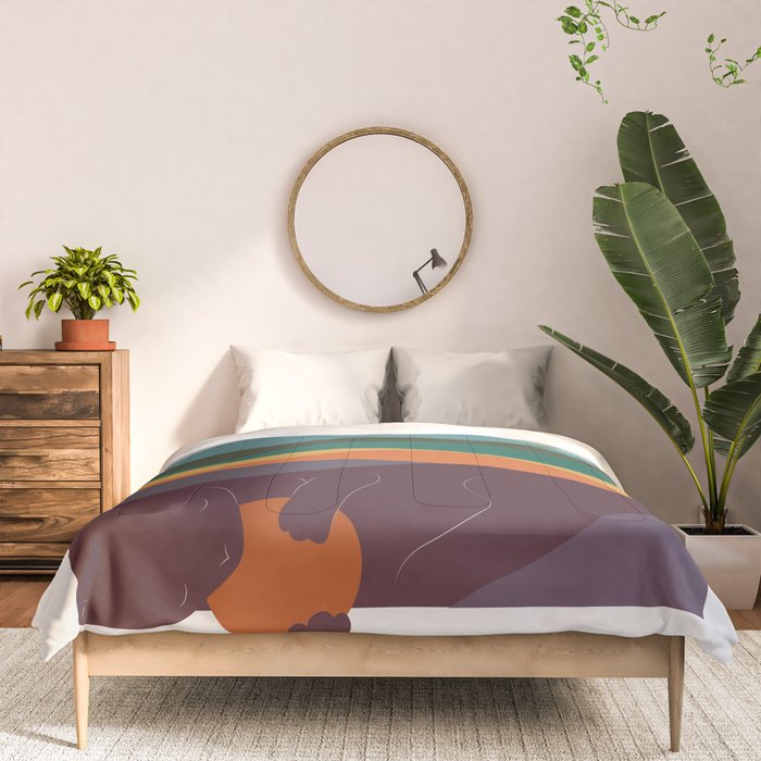 Cat Landscape 8 Comforter Gallery Image 3
