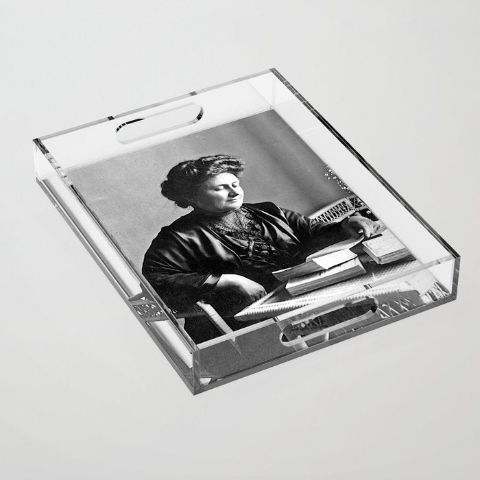 Portrait of Doctor Maria Montessori (1870-1952) Acrylic Tray Gallery Image 1