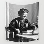 Portrait of Doctor Maria Montessori (1870-1952) Wall Tapestry Gallery Image 4