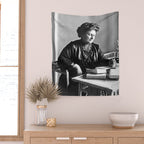 Portrait of Doctor Maria Montessori (1870-1952) Wall Tapestry Gallery Image 2