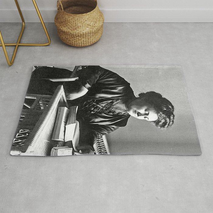 Portrait of Doctor Maria Montessori (1870-1952) Rug Gallery Image 1