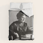 Portrait of Doctor Maria Montessori (1870-1952) Comforter Gallery Image 6