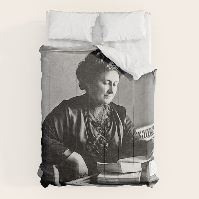 Portrait of Doctor Maria Montessori (1870-1952) Comforter Gallery Image 6