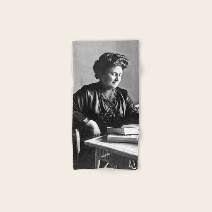Portrait of Doctor Maria Montessori (1870-1952) Bath Towel Gallery Image 1