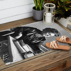 Portrait of Doctor Maria Montessori (1870-1952) Outdoor Rug Gallery Image 2