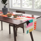 Retro Christmas Gift pattern with Season's Greetings Table Runner Gallery Image 2