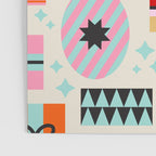 Retro Christmas Gift pattern with Season's Greetings Poster Gallery Image 3