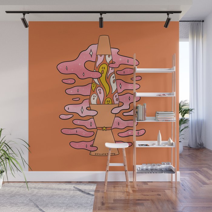 Spooky Lava Lamp Wall Mural Gallery Image 1